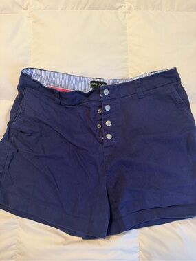 Cynthia Rowley Deep Navy High-Waist Button-Front Women’s Shorts